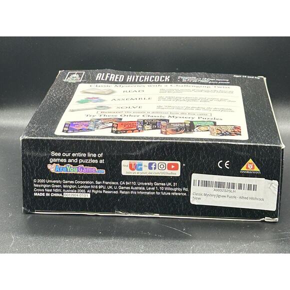 Alfred Hitchcock Mystery Jigsaw Puzzle Read Assemble Solve 1000 Pieces - Picture 5 of 6